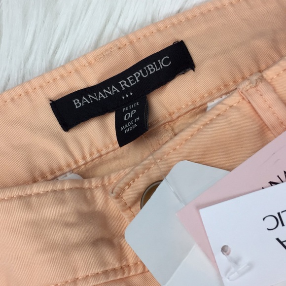 Banana Republic Slim Ankle Orange Pant 0P - Picture 2 of 4